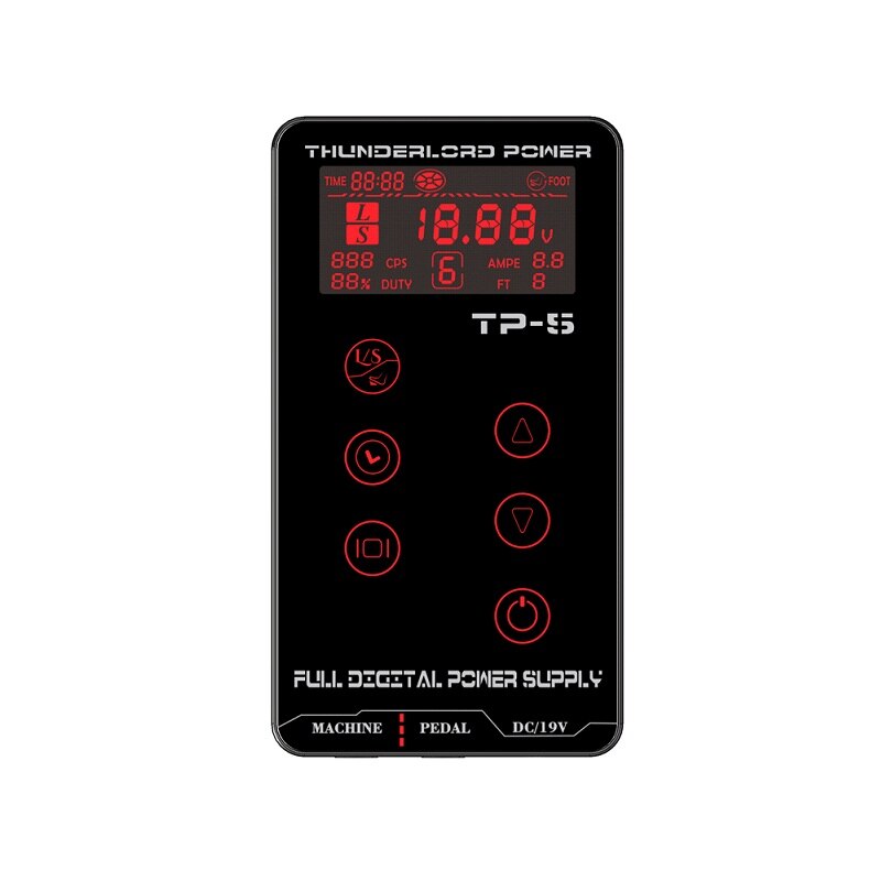 Tattoo Power Supply Tatuagem For Tattoo Machines Touch Screen Source TP-5 Digital LCD Makeup Dual Tattoo Power Supplies - Bellelooks
