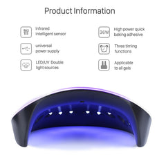 UV LED Lamp For Nails Dry Machine Manicure Gel Nail Lamp Drying Lamp For Gel Varnish Nail Phototherapy Machine - Bellelooks